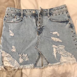 ZARA light denim miniskirt